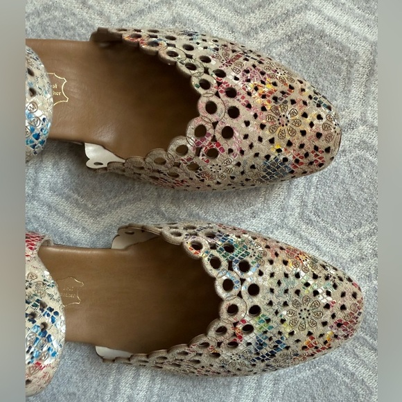 RIEKER Mirjam 53 Mary Jane Leather Pumps Beige Multi Women’s EU 39 / US 8 - Picture 5 of 16